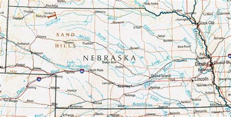 Nebraska River Map