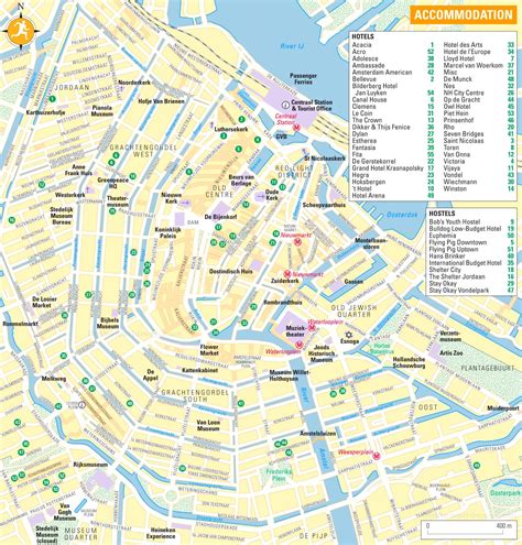 Amsterdam Hotel Map - Ontheworldmap.com