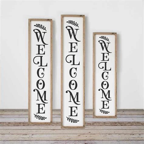 Welcome Front Door Sign svg png dxf eps Chameleon Cuttables LLC | Chameleon Cuttables LLC