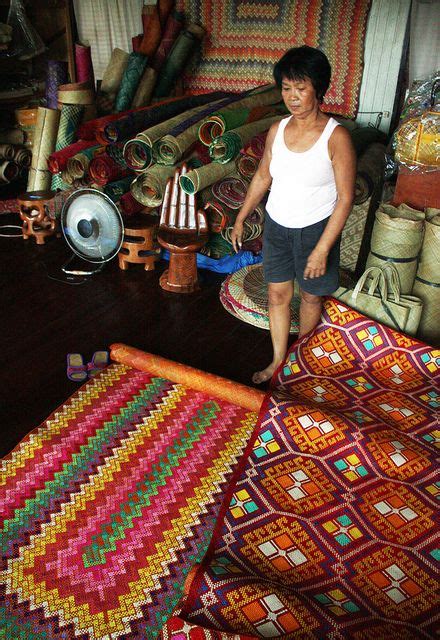 These are "banig" (mats) handwoven by the people of Basey, Samar, Philippines. Great for native ...