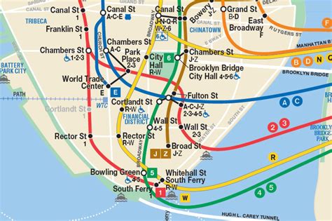 Nyc Subway Map Lower Manhattan