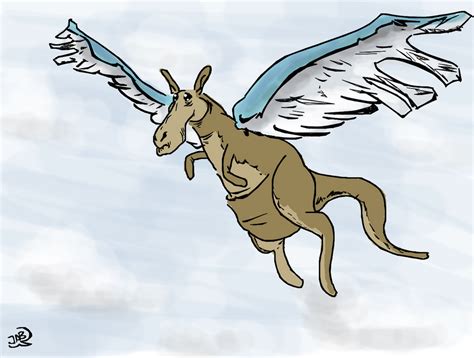 Flying kangaroo by jabd on DeviantArt