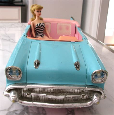 Vintage Turquoise Barbie 1950s Chevy Convertible Toy Car for | Etsy