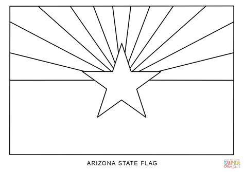 Flag of Arizona coloring page | Free Printable Coloring Pages