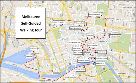 Melbourne Attractions Map | FREE PDF Tourist City Tours Map Melbourne 2025