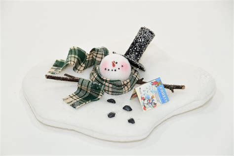 Melting Snowman Ornament Frosty the Snowman Snowman - Etsy