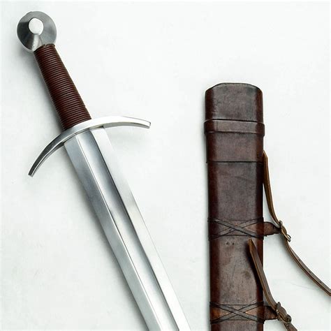 By The Sword, Inc. - Knightly Arming Sword with adjustable hanging scabbard