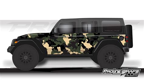 Proline Wraps - Jeep Wrangler JL Wrap Kit 4DR - Camo