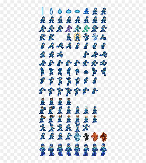 Mega Man Snes Sprite, HD Png Download - 396x859 (#1604926) - PinPng