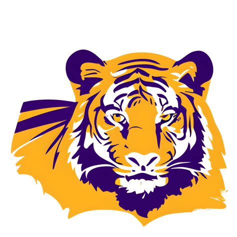 LSU Tigers Purple and Gold · Creative Fabrica