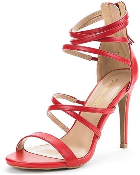 DREAM PAIRS Women's Show High Heel Dress Pump Sandals