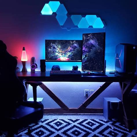 15+ Desk Backlight & LED Light Strip Ideas | Gridfiti