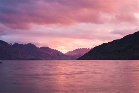 Beautiful pink sunset and mountains | High-Quality Nature Stock Photos ...