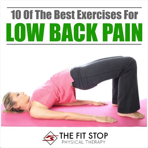 Exercises to Decrease Back Pain | Fit Stop Physical Therapy