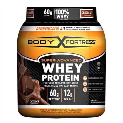 Body Fortress® Chocolate Whey Protein Powder, 32 oz - Foods Co.