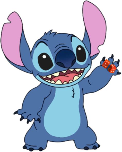 Stitch with Playing Dice PNG by JakeyFrolloGothel on DeviantArt