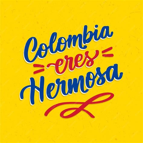 Premium Vector | Hand drawn colombian phrases lettering