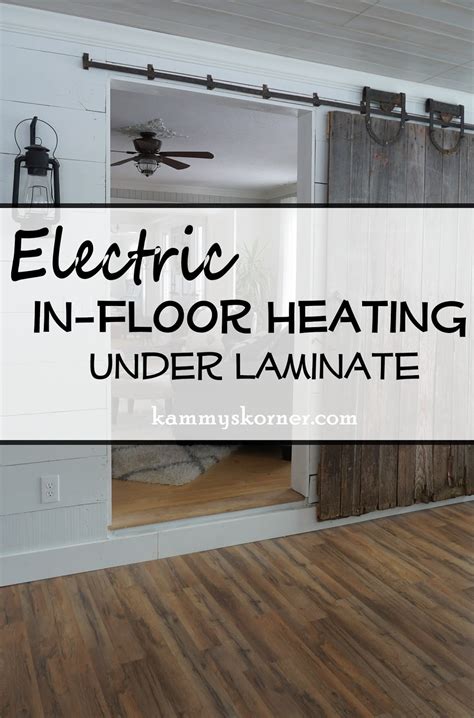 Kammy's Korner: Installing Electric In-Floor Heating