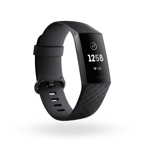 Fitbit Black/Graphite Charge 3 Fitness Tracker