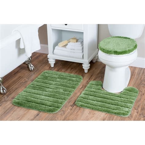 Luxury Nylon 3 Piece Bath Rug Set | eBay