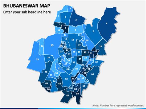 Bhubaneswar Map PowerPoint Template - PPT Slides