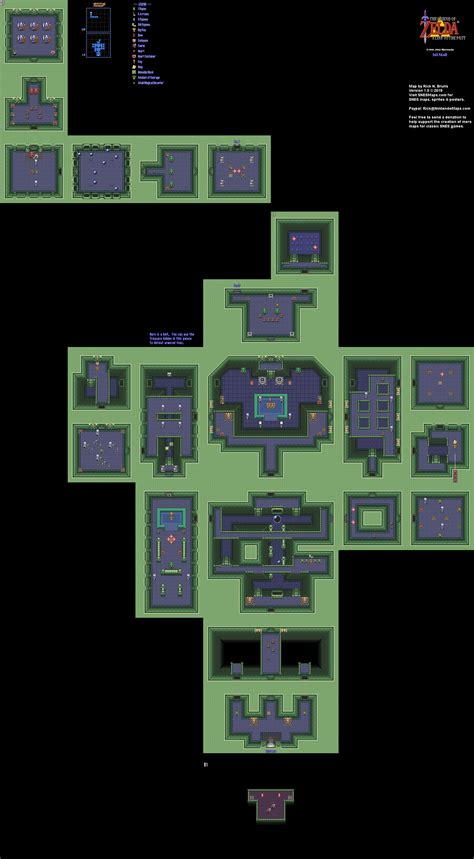 The Legend of Zelda: A Link to the Past - East Palace Map (Labeled ...