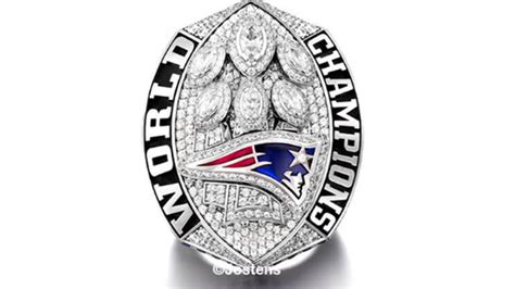 New England Patriots' Super Bowl LIII ring is the largest 'ever made' and loaded with stones ...