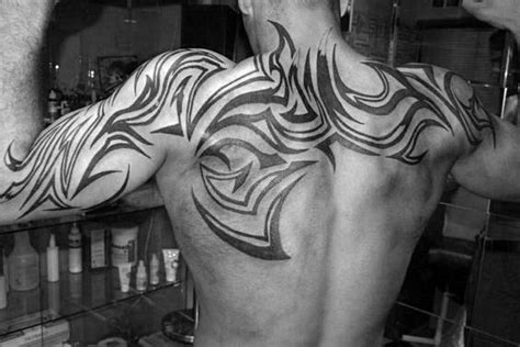 60 Tribal Back Tattoos For Men - Bold Masculine Designs