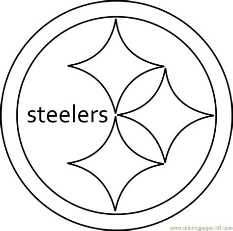 Pittsburgh Steelers Logo Coloring Page - Free NFL Coloring Pages ...