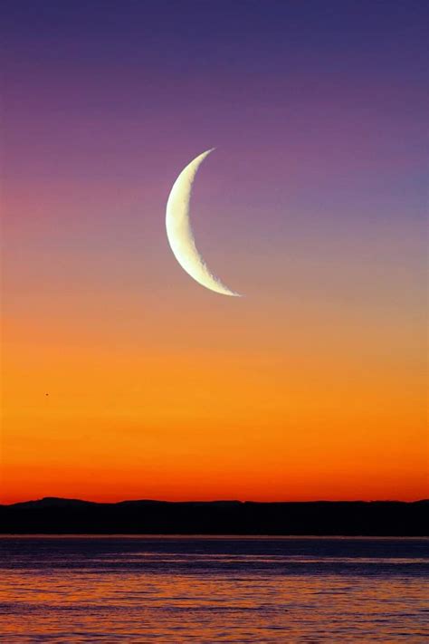 sunset, moon, beach, landscape, sky, nature, evening, water, dusk, night, ocean | Pikist