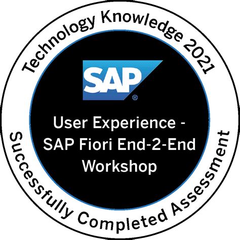 Technology Knowledge 2021 - User Experience - SAP Fiori End-2-End Workshop - Credly