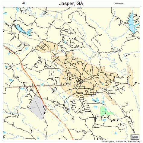 Jasper Georgia Street Map 1341932