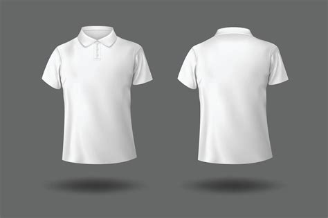 Short sleeve white polo shirt mockup 9252909 Vector Art at Vecteezy