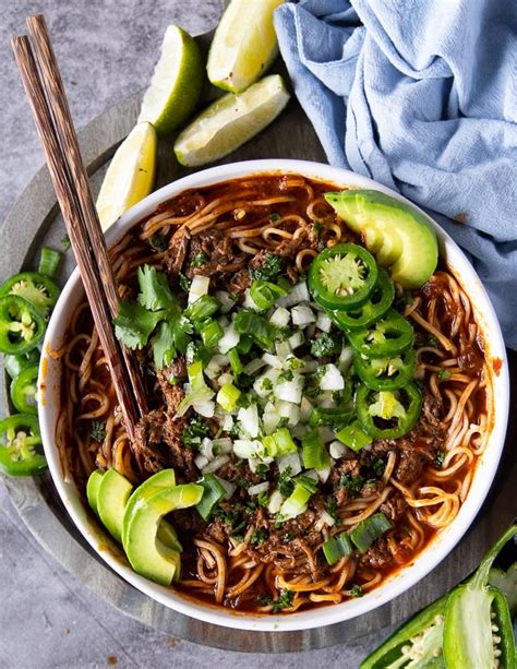 Birria Ramen • Tasty Birria Recipe {Video} • Two Purple Figs