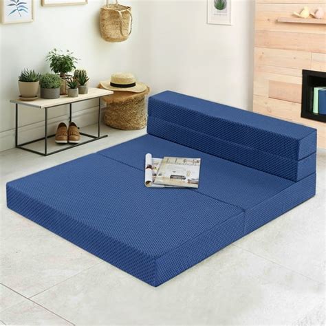 GranRest 4'' Gel Memory Foam Tri-Fold Mattress/ Sofa Bed - Walmart.com - Walmart.com