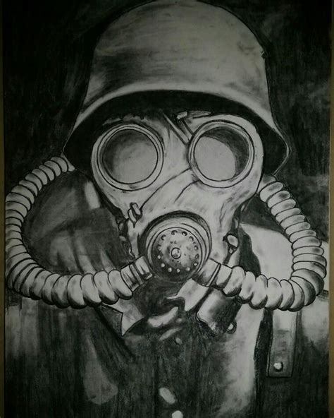 Toxic mask drawing | Maschere antigas, Style, Chernobyl