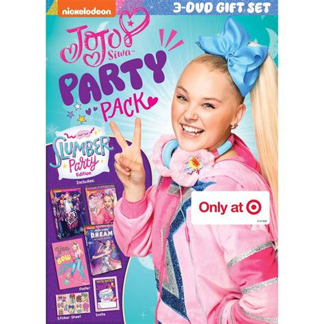 NickALive!: Nickelodeon Releases 'JoJo Siwa: Party Pack - Slumber Party Edition' 3 DVD Set ...