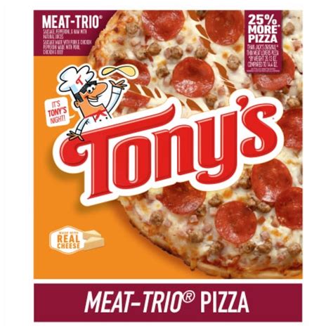 Tony's Meat Trio Pizzeria Style Crust Frozen Pizza, 20.1 oz - Food 4 Less