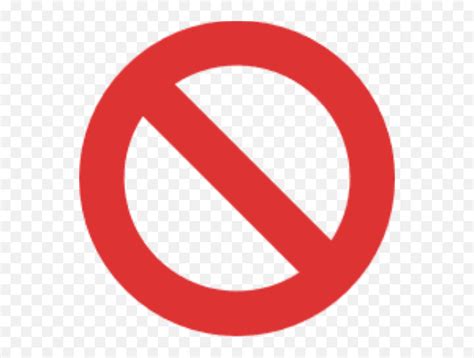 Prohibited Emoji Emoji Prohibido Png Prohibited Sign Png Free | The ...