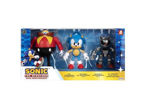 JAKKS PACIFIC: Sonic The Hedgehog 30Th Anniversary pack 3 figures 10cm ...