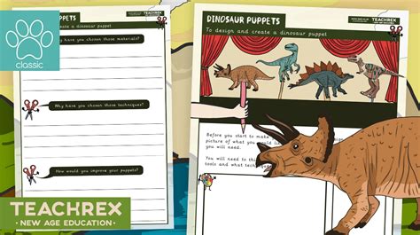 Teacher's Pet » Make Your Own Dinosaur Puppets