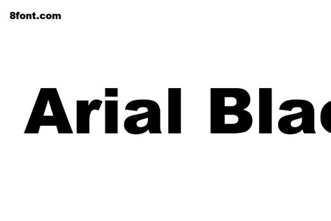 Arial Black Font - Free Font Download