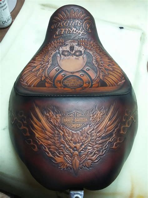 Pin by Bobberbrothers | Custom Bobber on My seat work for motorcycles. | Motorcycle leather ...