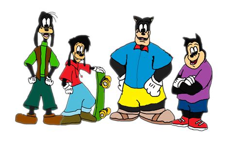 Goofy and Max and Pete and PJ (A Goofy Movie) - A Goofy Movie Fan Art ...