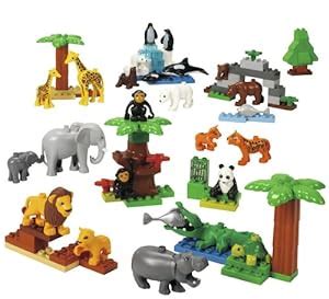 Amazon.com: LEGO Education DUPLO Wild Animals Set 4646268 (98 Pieces): Toys & Games