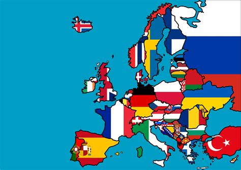 ArtStation - Stylized Flag Map of Europe