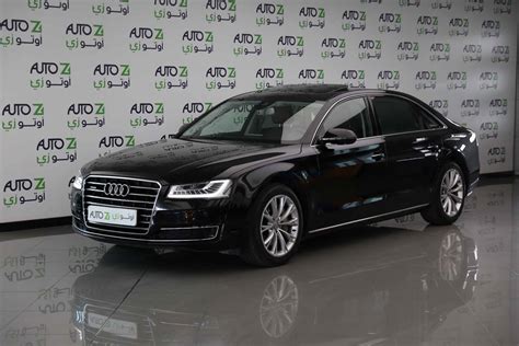 Audi A8 L--2017-Black • | Autoz Qatar