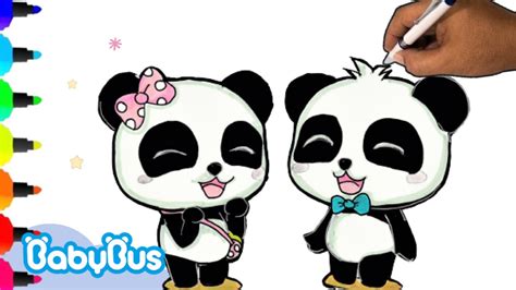 How To Draw Kiki And Miu Miu from Babybus | Step by Step - YouTube