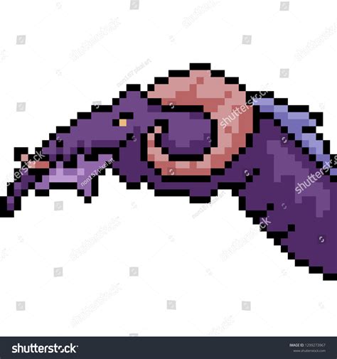 Vector Pixel Art Monster Head Isolated Stock Vector (Royalty Free) 1299273967 | Shutterstock