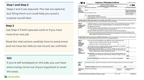 W-4: Guide to the 2024 Tax Withholding Form - NerdWallet